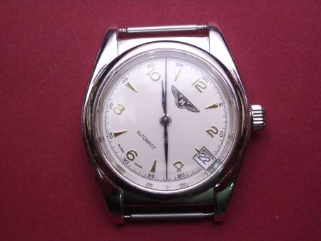 Komplette Uhr, Automatic, ETA Cal. 2824-2 mit Datum bei der 4, Edelstahl, 17mm Anstoßbreite 
