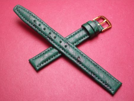 Leder-Armband, Strauß, 12mm, Farbe: grün 