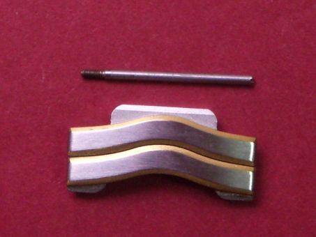 Ebel Armband-Glied Link, 19,5mm breit  Stahl/Gold, leicht gewölbt 