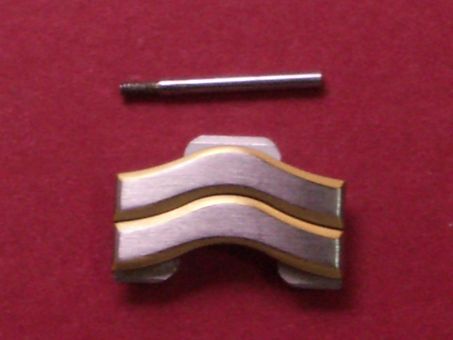 Ebel Armband-Glied Link, 14,1mm breit  Stahl/Gold, leicht gewölbt 