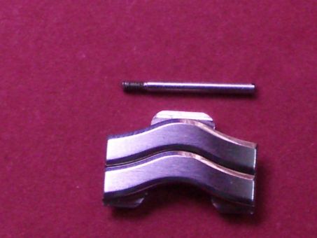 Ebel Armband-Glied Link, 14,1mm breit  Stahl/Stahl, leicht gewölbt 