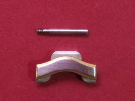 Ebel Armband-Glied Link, 12,0 mm breit  Stahl/Gold, leicht gewölbt 