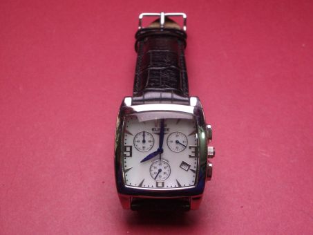 Komplette Uhr, Elysee, Model-Nr. 60130, Edelstahl, ca. 32mm, x 32mm, Chronograph, Quartz 