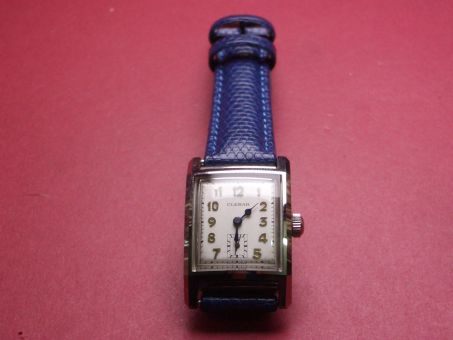 Komplette Uhr, Clebar, Model 1581, Edelstahl, ca. 27,9*mm, x 29,9mm, Quartz, verschraubter Boden 