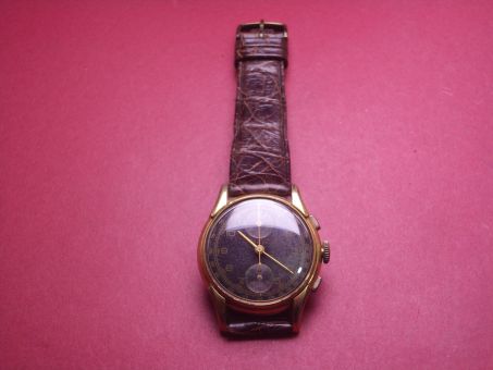 Komplette Uhr, Rumeur, Uhrwerk Valjoux 77, doublé, Durchmesser ca. 34,8mm, Quartz, Edelstahlboden 