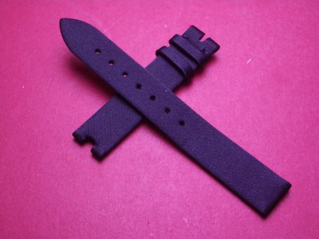 Breguet Lederarmband, mit Stoffüberzug, Breite: 14mm, Zwischenbreite: 4,5mm, Längen: Lochseite 105mm & Schließenseite 65mm, schwarz, ohne Schließe, 8928BB5P944DDOD 