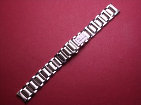 Zenith Edelstahl-Armband  mit verdeckter Schließe 16mm im Verlauf auf 15mm an der Schließe 