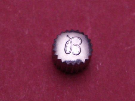 Breitling Krone wasserdicht Stahl Ø 4,5mm, Höhe 3,0mm, Gewinde 0,9mm, Tubus 2,0 