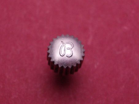 Breitling Krone verschraubt, wasserdicht Stahl Ø 5,3mm, Höhe 3,8mm / 7,3mm, Gewinde 0,9mm 