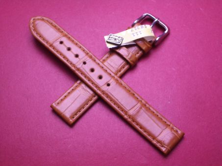Louisiana Krokodil-Leder-Armband, 16mm, Farbe: braun 