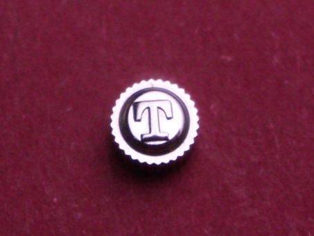 Tissot Krone (Reißkrone weiblich) in Stahl, altes Modell Ø 3,5mm, Höhe 2,15mm / 4,2mm, , Tubus 1,7mm 