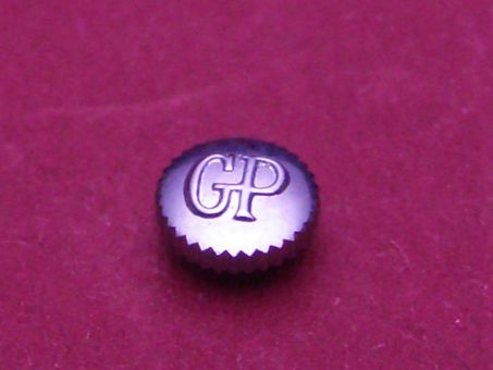 Girard Perregaux Stahl Krone, Ø 4,6mm, Höhe 2,2mm / 1,3mm, Gewinde 0,9mm 