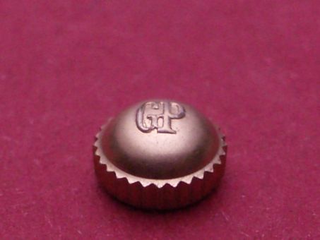 Girard Perregaux in rosé doublé Krone, Ø 5,0mm, Höhe 2,9mm, Gewinde 0,9mm, Tubus 2,4mm 