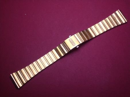 Rado Uhren-Armband doublé,  Breite 21,35mm im Verlauf auf 15.05mm an der Schließe,  Anschlussglied 18,8mmmm, Gesammtlänge:  176mm, mit Faltschließe 