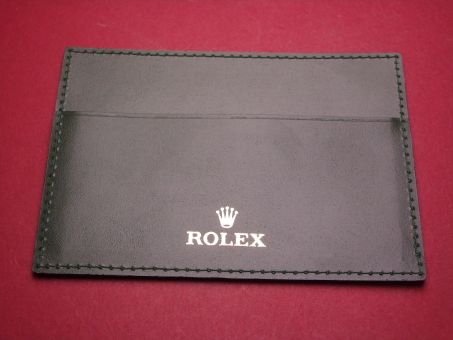 Rolex Leder-Etui, NOS neuwertig, code 4119209.34, glatt, grün, 116mm x 84mm x 2,4mm 