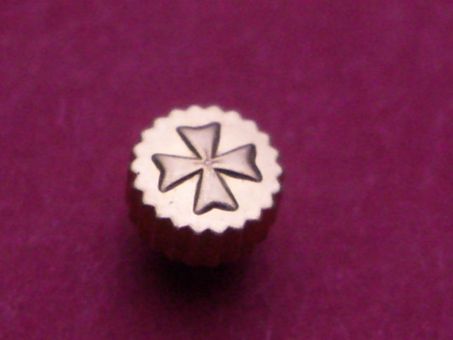 Vacheron Constantin Gold Krone staubgeschützt, Ø 3,5mm, Höhe 2,0mm / 3,0mm, Gewinde 0,8mm 