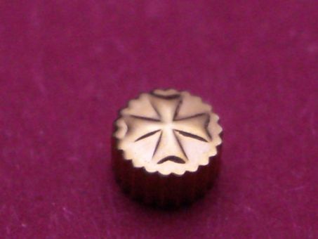 Vacheron Constantin Gold Krone wasserdicht, Ø 2,93mm, Höhe 1,85mm, Gewinde 0,9mm, Tubus 1,5mm 