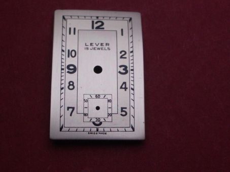 FHF Zifferblatt silber gewölbt von 1947 Kaliber: 29 