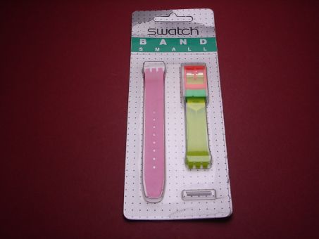 Swatch Armband, Kautschuk, 12mm, neonpink/neongelb/neongrün/neonorange 