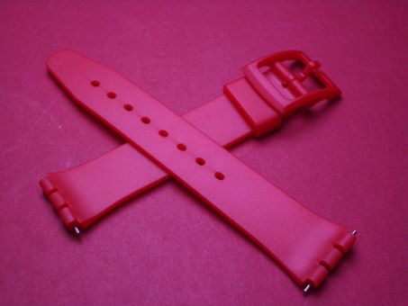 Swatch Armband, Kautschuk, 16mm, rot 