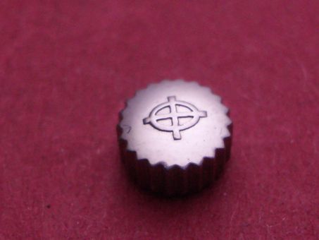 Zodiac Krone in Stahl, Ø 5,0mm, Höhe 2,9mm, Gewinde 0,9mm 