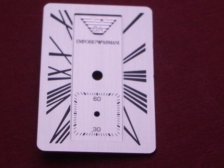 Emporio Armani Damen Classic Zifferblatt Silber 18,5mm x 26mm für Ref.: AR0146 