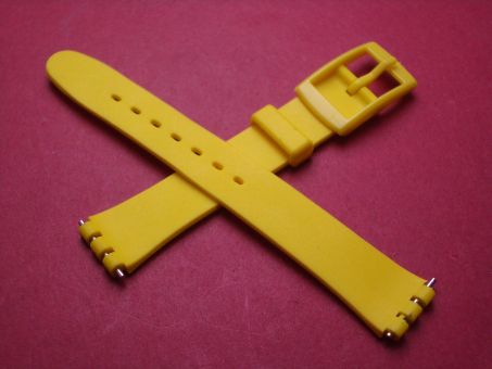 Swatch Armband, Kautschuk, 12mm, gelb 