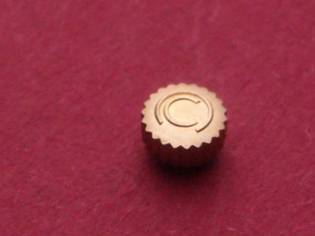 Certina Krone doublé, Ø 4,5mm, Höhe 2,3mm, Gesamthöhe 2,9mm Gewinde 0,9, Tubus 2,0 