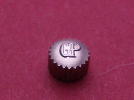 Girard Perregaux Stahl Krone, Ø 4,47mm, Höhe 3,13mm Gewinde 0,9mm, Tubus 2,0mm, 