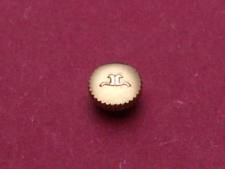 Jaeger- LeCoultre Gold double staubgeschützt Uhrenkrone  Ø 4,70mm , Höhe 1,70mm / 2,5mm, Gewinde 0,9mm 