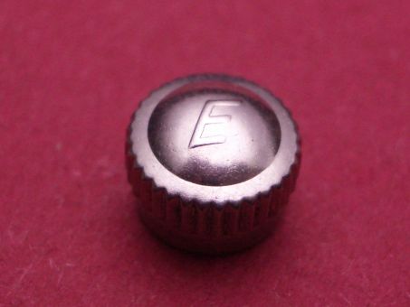 Eberhard Stahl Krone, Ø 6,4mm, Höhe 6,15mm / 5,0mm, Gewinde 0,9mm, Tubus 2,5mm 