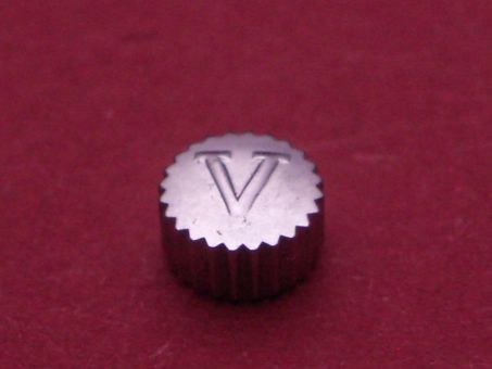 Uhrenkrone Stahl, Ø 4,8mm, Höhe 2,9mm, Gewinde 0,9mm, Tubus 2,5mm 