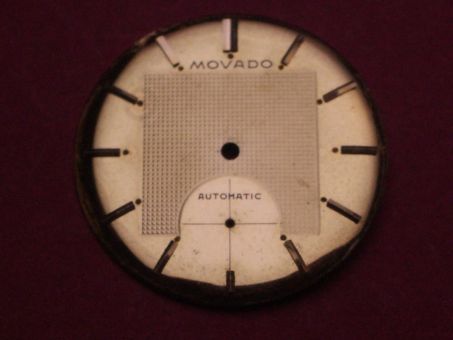 Movado Zifferblatt Gold, für Kaliber 115, Ø 27,05mm (gebraucht) 