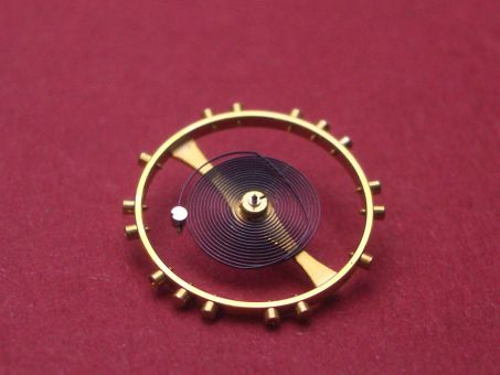 Movado Kaliber 125 komplette Unruh gelb 