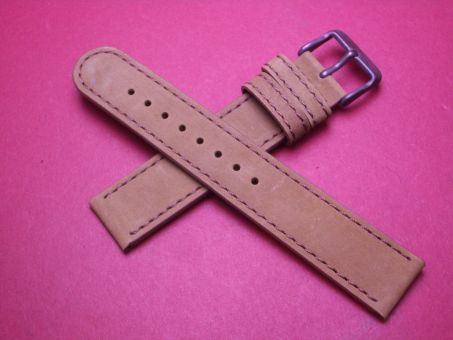 Leder-Armband, Kalbsleder, 20mm, Farbe: braun 