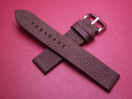 Leder-Armband, Kalbsleder, 20mm, Farbe: dunkelbraun 