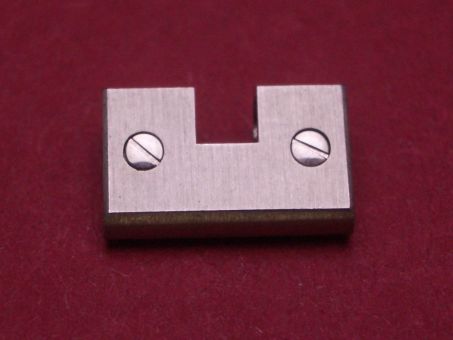 Cartier Santos Armband-Gehäuseanschlussglied, 12mm, Stahl, mit 2 Stahlschrauben Mittelaussparung 3,1mm, verschraubt von links 