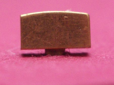 Uhren Chronographen-Drücker gelb Breite Drücker 5,1mm, Ø-Stift 1,5mm, Gesamthöhe 4,0mm, Höhe Drücker 2,8mm, Stärke 2,1mm 