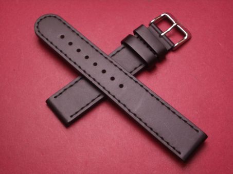 Leder-Armband, Kalbsleder, 20mm, Farbe: schwarz 