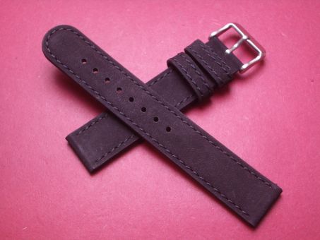 Leder-Armband, Kalbsleder, 20mm, Farbe: schwarz 