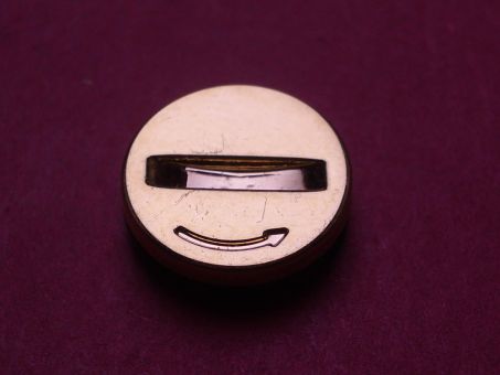 Cartier Batteriefachabdeckung, gelb, Ø 13,2mm, Höhe 3,84mm 