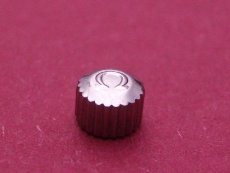 Omega Krone in Stahl, Ø 4,0mm, Höhe 2,9mm, Gewinde 0,9mm 