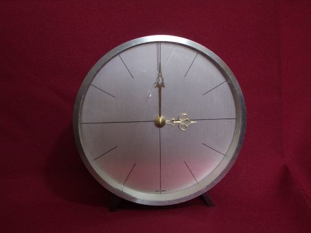 Komplette Uhr, Kienzle Automatic, Ø 15,5cm, Glas beschädigt 
