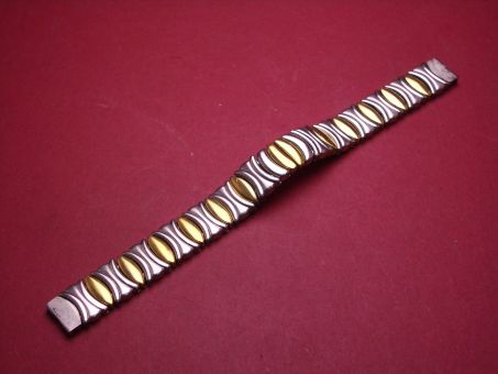 Cartier Armband, für Baignoire, Stahl/Gold, 13,2mm, Länge 16cm, Faltschließe, gebraucht 