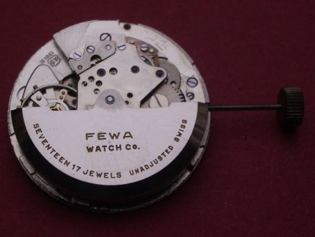 Uhrwerk AS Cal. 1361N, Automatik, mit Zentralsekunde, Rotor FEWA Watch Co. signiert 