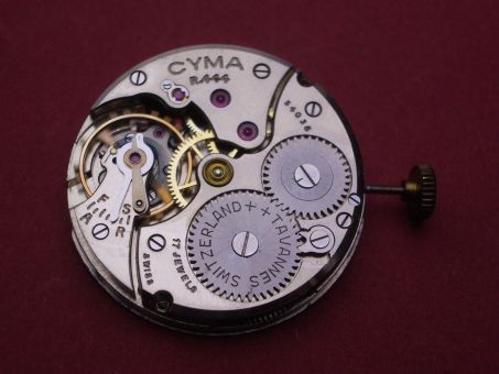 Uhrwerk Cyma Cal. 444, Handaufzug, u.a. in Cyma Brailleuhr verbaut 