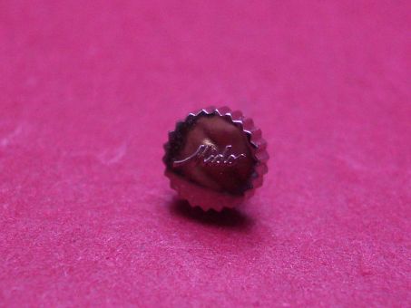 Mido Krone für Ocean Star, Stahl, Ø 4,4mm, Höhe 1,7mm, mit Dichtung, Gesamthöhe 4,5mm, gebraucht 