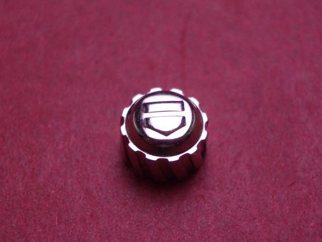Tag Heuer Krone, Stahl, Ø 6,0mm, Höhe 4,35mm, gebraucht 
