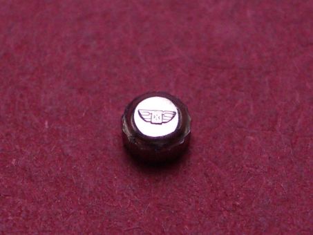 Longines Krone, Stahl, Ø 3,0mm, Höhe 1,8mm, NOS (New Old Stock) 