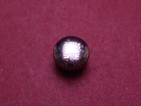 Longines Krone, Stahl/gebläut, Ø 5,5mm, Höhe 3,7mm, NOS (New Old Stock) 